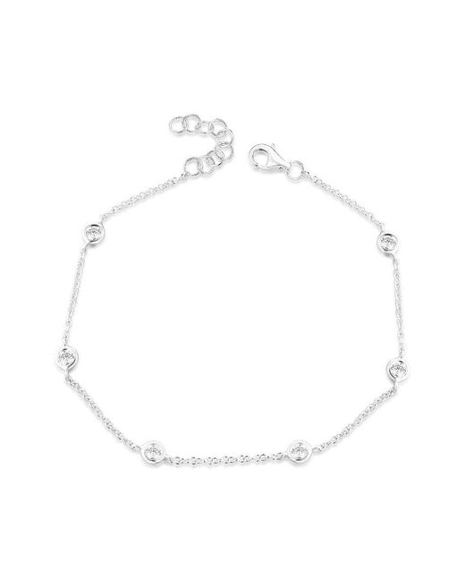 Sabrina Designs White 14k 0.29 Ct. Tw. Diamond Bracelet