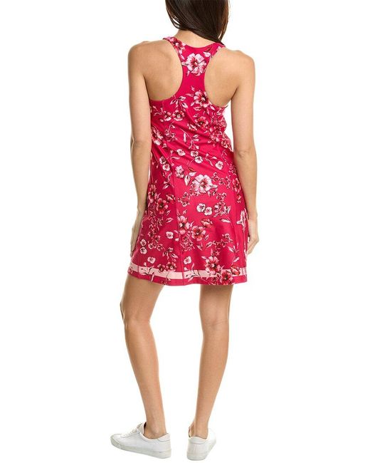 Johnny Was Red Misty Fall Everyday Tennis Mini Dress