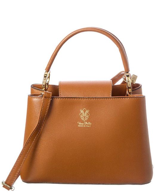 Italian Leather Brown Crossbody