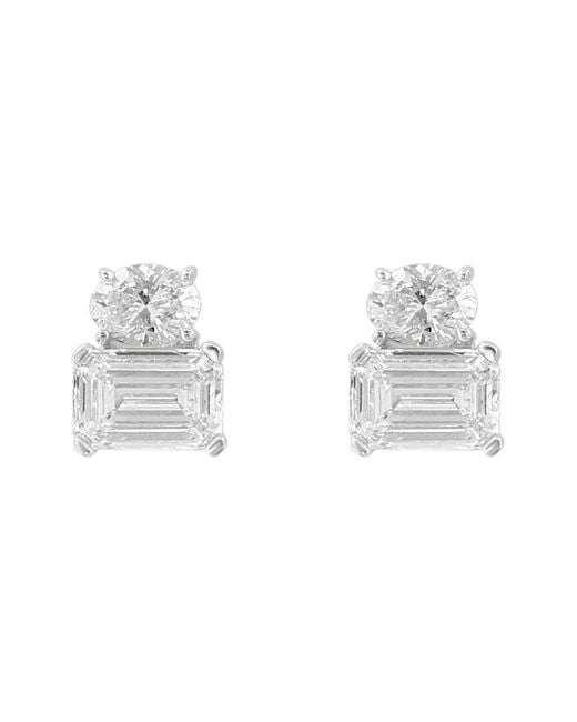 Effy Fine Jewelry Metallic 14K 1.04 Ct. Tw. Diamond Earrings