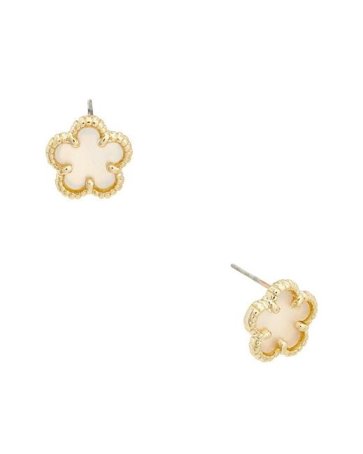 Juvell Metallic 18K Plated Clover Earring