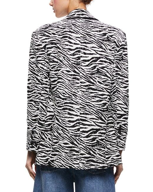 Alice + Olivia Blue Alice + Olivia Shan Boxy Blazer