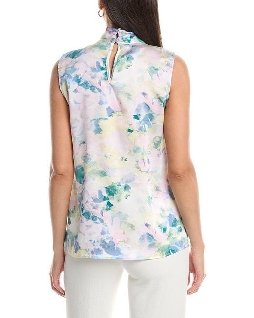 Tahari Blue Top