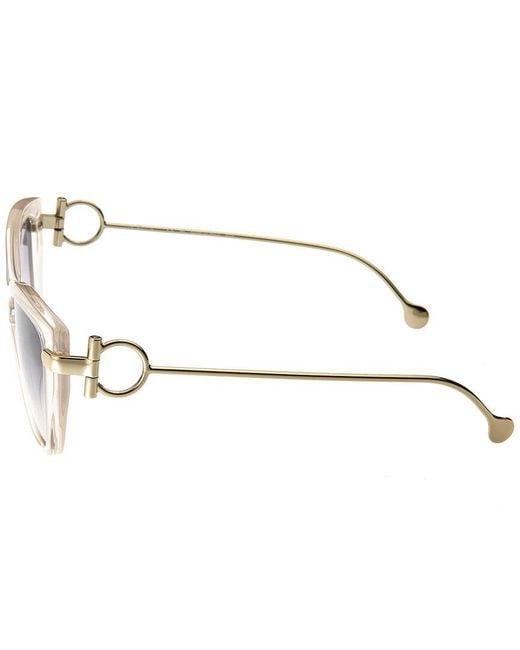 Ferragamo Metallic Sf928s 55mm Sunglasses