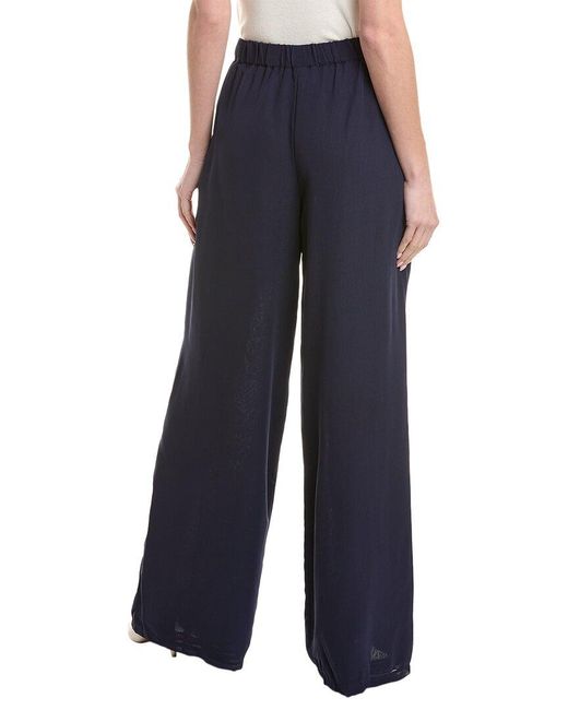 EMILY SHALANT Blue Full Georgette Palazzo Pant