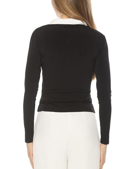 Alexia Admor Black Marlo Top