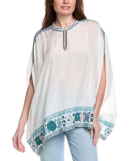 Johnny Was White Xanthi Poncho
