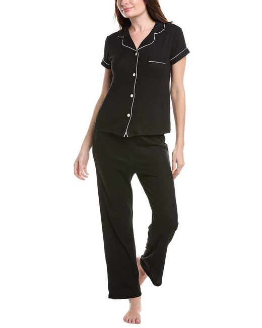 Tart Collections Black 2Pc Ginnie Pajama Pant Set