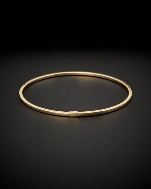 Italian Gold Black 14k Bangle Bracelet