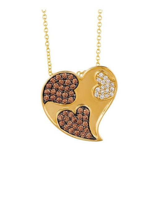 Le Vian White 14K 0.61 Ct. Tw. Diamond Heart Pendant