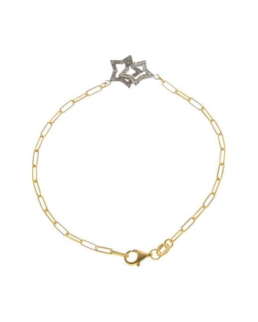Meshmerise Metallic 18K Over 0.10 Ct. Tw. Diamond Bracelet
