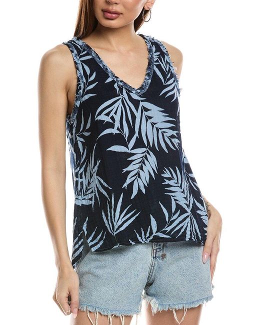 Michael Stars Blue Tammy Easy Tank