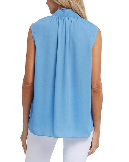 NYDJ Blue Gemma Blouse