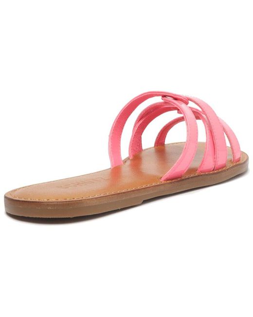 SCHUTZ SHOES Pink Lyta Patent & Leather Sandal