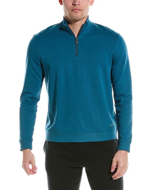 Ted Baker Blue Antram 1/2-Zip Pullover for men