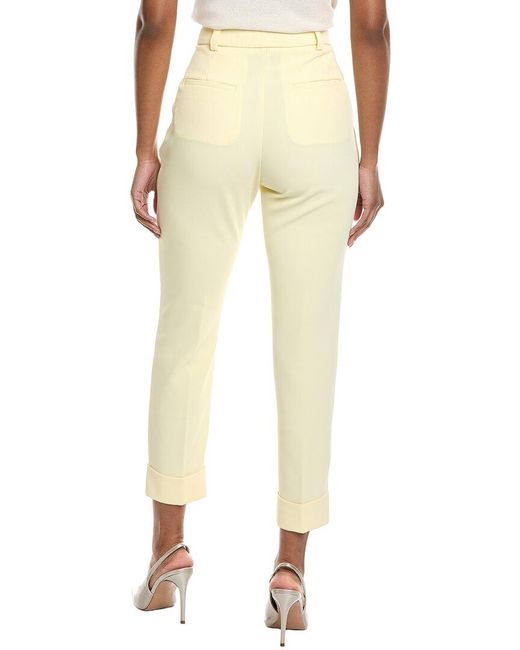 Peserico Yellow Pleated Pant