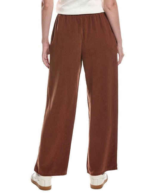 Bella Dahl Brown Kylie Wide Leg Drawstring Pant