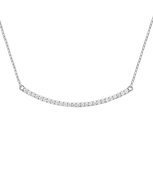 Sabrina Designs Metallic 14K 0.25 Ct. Tw. Diamond Bar Necklace