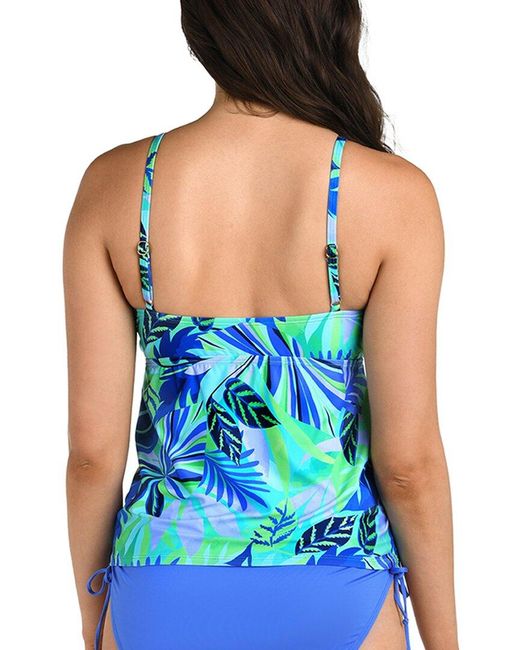 24th & Ocean Blue Aegean Tropics Tankini Top