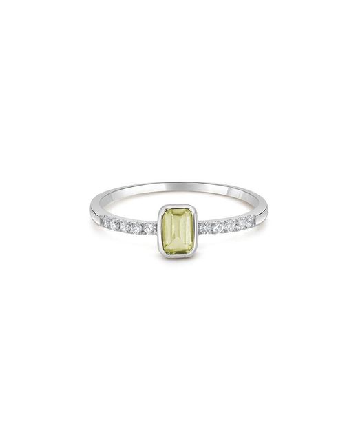 Sabrina Designs White 14K 0.45 Ct. Tw. Diamond Peridot Birthstone Ring