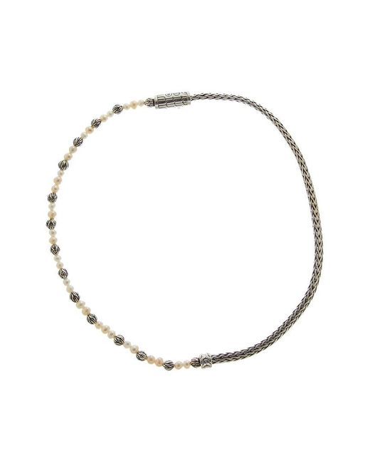 John Hardy Metallic Essentials 3-3.5Mm Pearl Wrap Bracelet