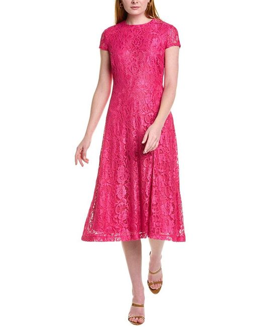 Alexia Admor Riley Midi Dress in Pink | Lyst