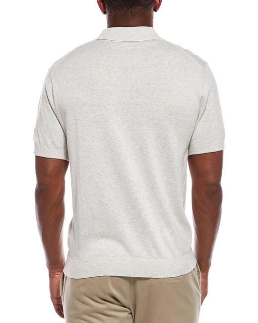 Madewell White Heathered Polo Sweater for men