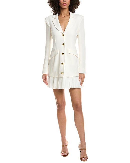 Cinq À Sept White Regan Blazer Dress