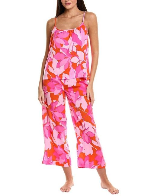 Sanctuary Red 2Pc Cami & Crop Pant Set