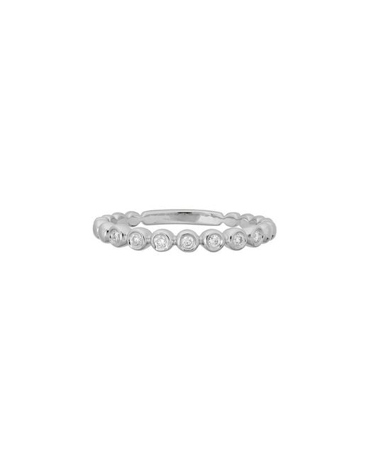 Diamond Select Cuts White 14K Diamond .08 Ct. Half-Eternity Ring