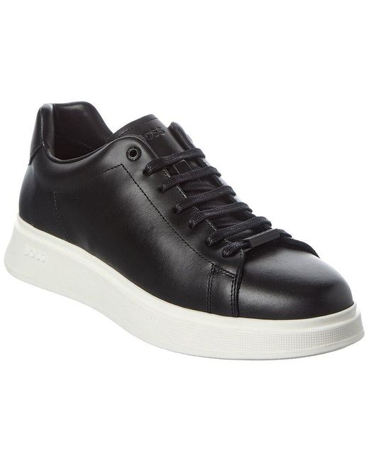 Boss Black Bulton Leather Sneaker for men