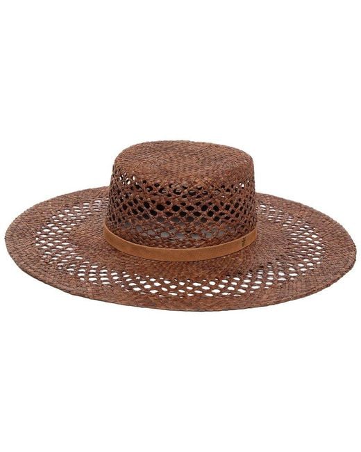San Diego Hat Brown Raffia Gambler Hat