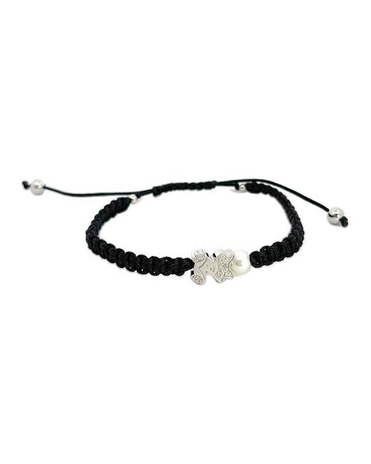 Diamond Select Cuts Multicolor 0.03 Ct. Tw. Diamond & 3-4Mm Pearl Bracelet