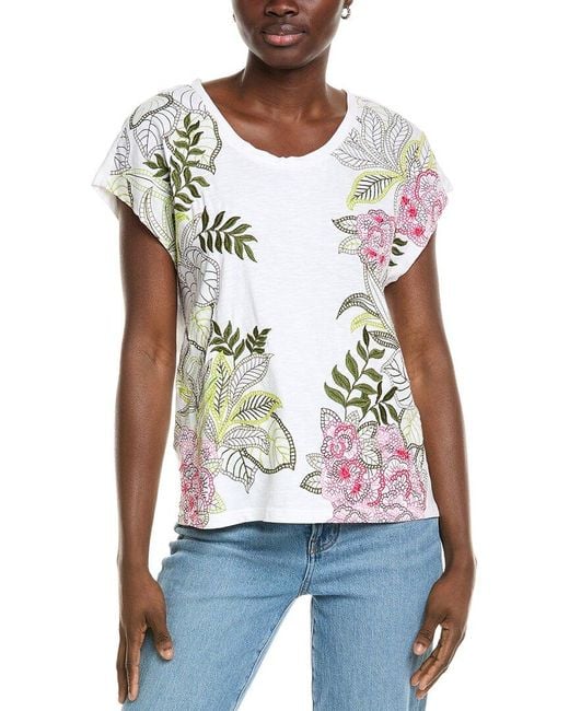 Tommy Bahama White Blooming Laelia Lux T-Shirt