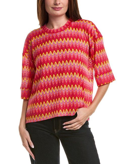 Johnny Was Red Arden Oversized Blouse