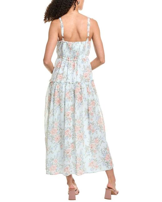 Walter Baker White Brynn Maxi Dress