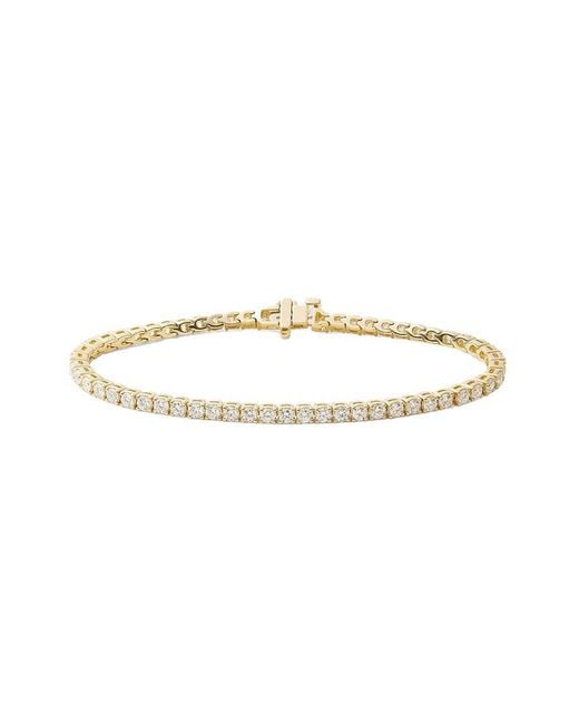 MaxColor White Tennis 2.30 Ct. Tw. Lab-Grown Diamond 18K Bracelet