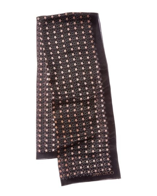 Jimmy Choo Natural Silk Scarf