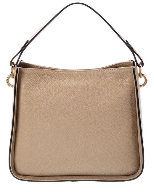 Italian Leather Natural Shoulder Bag Leather Top Handles Bag