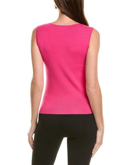St. John Pink Ribbed Shell