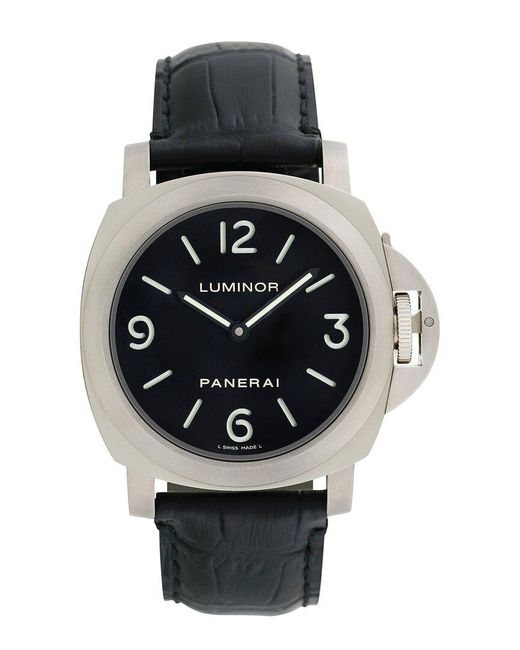 Panerai Black Luminor Base Titanium Watch, Circa 2000S (Authentic Pre-Owned) for men