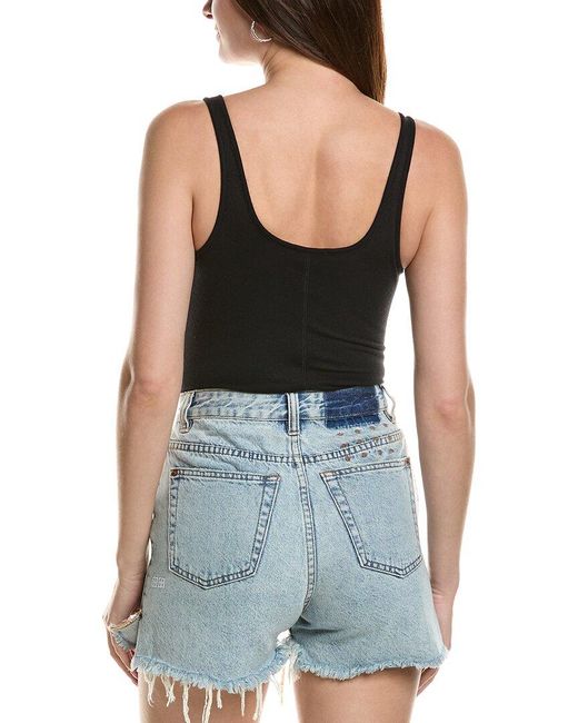 ATM Blue Ribbed Bodysuit