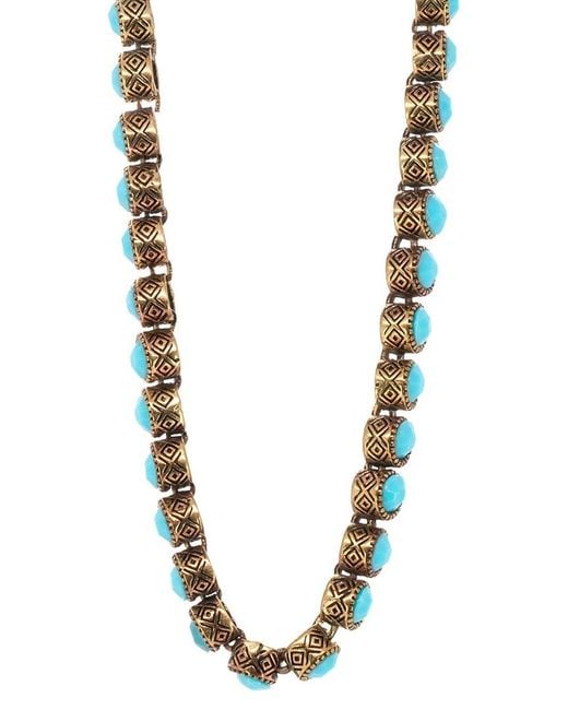 Ebru Jewelry White Plated Tennis Necklace