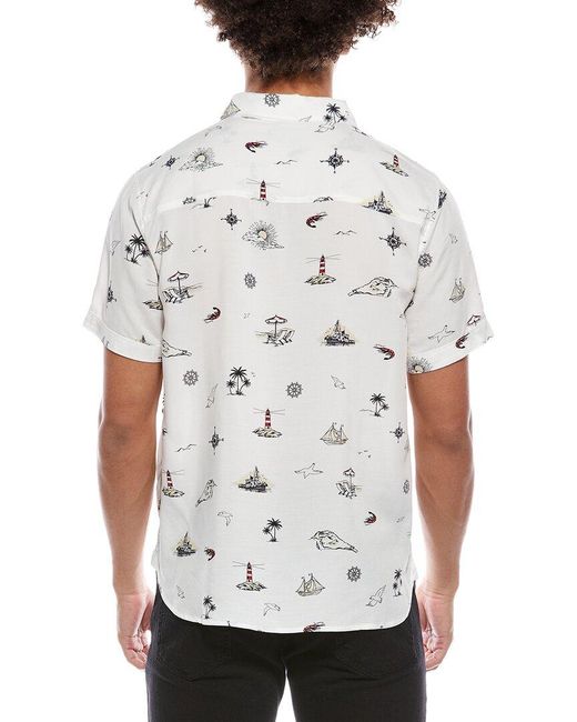 Magaschoni White Printed Shirt for men