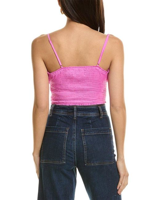 Saltwater Luxe Pink Smocked Tank
