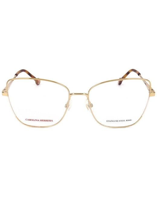 Carolina Herrera Metallic 56Mm Optical Frames