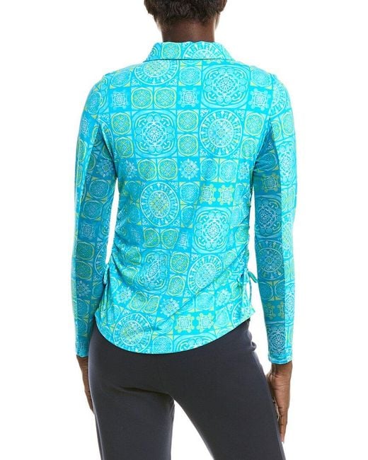 IBKUL Blue Adjustable Length Top