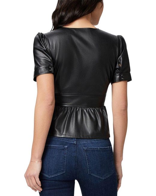 PAIGE Black Rue Top