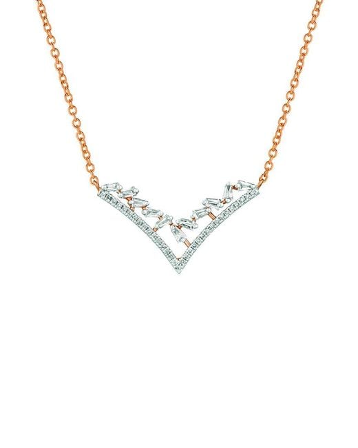 Le Vian Metallic Tiara 14K Rose 0.33 Ct. Tw. Diamond Necklace