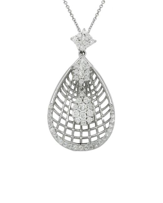 Diana M White Fine Jewelry 14k 0.85 Ct. Tw. Diamond Necklace